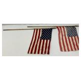 Misc. Small Flags Including 48 Star Flag And More