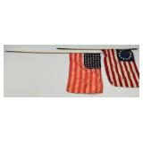 Misc. Small Flags Including 48 Star Flag And More