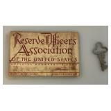 Misc. Vintage Collectibles Including Old Metal Lock Box With Key And More