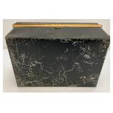 Misc. Vintage Collectibles Including Old Metal Lock Box With Key And More