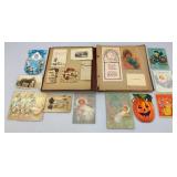 Vintage Scrapbook With Misc. Vintage Baby Items