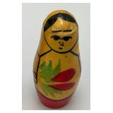 Vintage Russian Matryoshka Nesting Dolls Largeest 4 1/2"