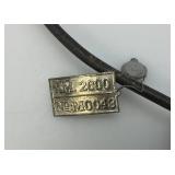 Vintage Metal Santa Sleigh Sky Hook Teeter Totter 12" x 18" With Metal Tag