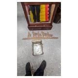 Mirror and Key Holder, Metal Envelope Holder Décor, Wild Horse Wall Hanger