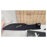 "The Knight Hawk" Buck Knife w Sheath, Like New in Box