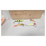 Lot of 4 Fishing Lures, one jointed