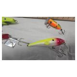 Lot of 4 Fishing Lures, one jointed