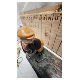 Golfing Animated Coin Bank-Cast Iron with Belt Buckles and Misc Items