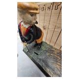 Golfing Animated Coin Bank-Cast Iron with Belt Buckles and Misc Items