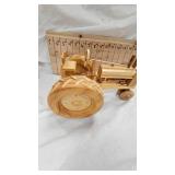 Homemade Wood Tractor Folk Art