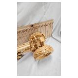 Homemade Wood Tractor Folk Art