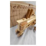 Homemade Wood Tractor Folk Art