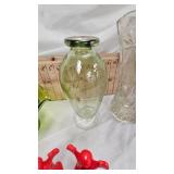 Vintage Vases, Candy Bowl, Footed Pitcher, and other items