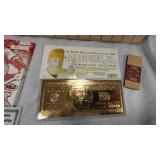 23kt Gold Foil McGwire, Joe Montana, Dan Marino, Cal Ripkin Jr, and Randy Moss Card