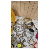 Vintage Jewelry Lot, Bracelets, Pins, Etc