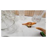 Bird S/P, Punch Cups, and Vases