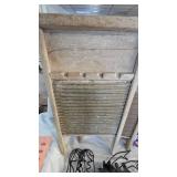 2 Washboards, 18x24 Vikings Metal Sign, and additional wall décor