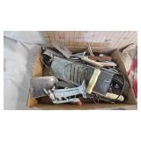 Vintage Kitchen Utensils and two tablecloths