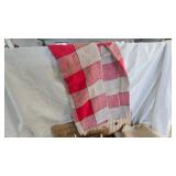 Vintage Kitchen Utensils and two tablecloths