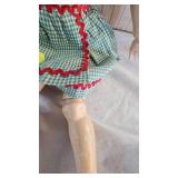 Beautiful Vintage Porcelain Doll with Wood jointed Body