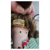 Beautiful Vintage Porcelain Doll with Wood jointed Body