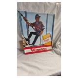 Winston Light Vintage Metal Advertising sign