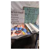 Home Décor Wall Signs as pictured w/prints