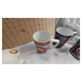 Pair of Fitz and Floyd Porcelain Rams