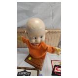 Lot of Comic Books, Dopey Dwarf Hand Puppet and Misc Patches