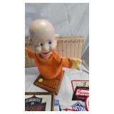 Lot of Comic Books, Dopey Dwarf Hand Puppet and Misc Patches