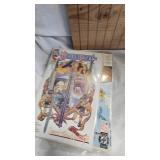 Lot of Comic Books, Dopey Dwarf Hand Puppet and Misc Patches