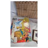 Lot of Comic Books, Dopey Dwarf Hand Puppet and Misc Patches