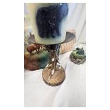 Black Bear Snowglobe, Candle Holder, Candle Pillar Stand, Elk Plate