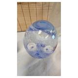 Paperweight Lot(4) with Vintage Bottle