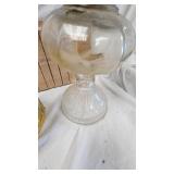 Lot of 3 Oil Lamps with glass chimneys