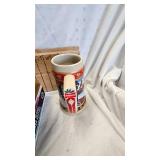 Vintage Lot, Crystal Paperweight, Crystal Dish, Glass Cups, etc