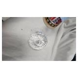 Vintage Lot, Crystal Paperweight, Crystal Dish, Glass Cups, etc