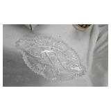 Vintage Lot, Crystal Paperweight, Crystal Dish, Glass Cups, etc