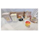 Vintage Animal Planters and Precious Moments Figurines