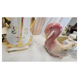 Vintage Animal Planters and Precious Moments Figurines