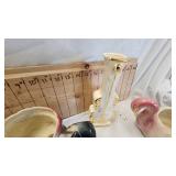 Vintage Animal Planters and Precious Moments Figurines