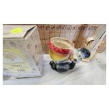 Vintage Animal Planters and Precious Moments Figurines