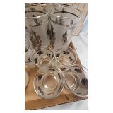 Lot of Vintage Glasses, Poodle Ashtray, Niagra Falls Ashtray, Etc