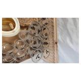 Lot of Vintage Glasses, Poodle Ashtray, Niagra Falls Ashtray, Etc