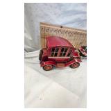 Vintage "Grand-pa" Car Tin Lith, and HD  Buddy L Patrol Toy
