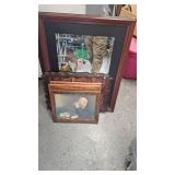 Picture/Mirror Lot, Pencil Buffalo  Pencil Moose and Scenic Pictures
