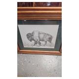Picture/Mirror Lot, Pencil Buffalo  Pencil Moose and Scenic Pictures