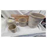 2 Crocks and Small Jug as Pictured, no markings