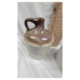 2-two tone crock jugs as pictured, no markings