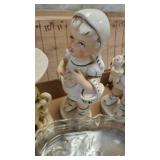 Vintage Figurines, Toothpick Holder, Relish Dishes and others